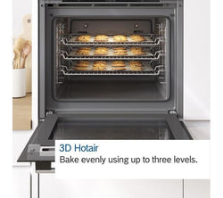BOSCH Series 2 HHF113BR0B Stainless Steel Electric Oven, sleek design, available at Keans Claremorris