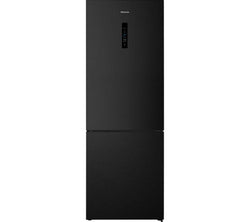 Hisense RB645N4BFE 495L 60/40 black fridge freezer with Total No Frost, Fast Freeze, LED display, from Kean’s Claremorris. –