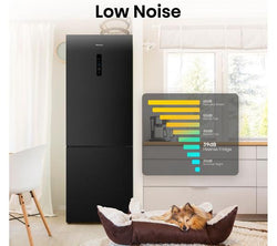 HISENSE RB645N4BFE 60/40 Black Fridge Freezer, spacious design, energy-efficient, available at Keans Claremorris