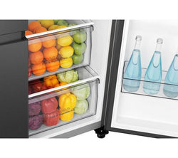 HISENSE PureFlat RS840N4WFE American-Style Smart Fridge Freezer in Black Stainless Steel - Keans Claremorris