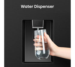 HISENSE PureFlat RS840N4WFE American-Style Smart Fridge Freezer in Black Stainless Steel - Keans Claremorris