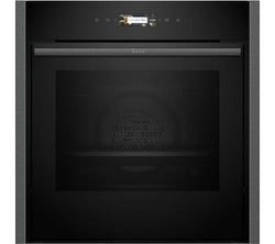 NEFF N70 Slide&Hide Graphite Electric Oven, 71L, Pyrolytic Clean, CircoTherm, Smart Home Connect – Kean’s Claremorris –