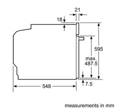 NEFF N70 Slide&Hide B54CR71G0B Electric Pyrolytic Smart Oven in Graphite – sleek design, self-cleaning, Keans Claremorris