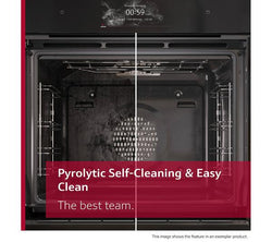 NEFF N70 Slide&Hide B54CR71G0B Electric Pyrolytic Smart Oven in Graphite - sleek design, self-cleaning, Keans Claremorris