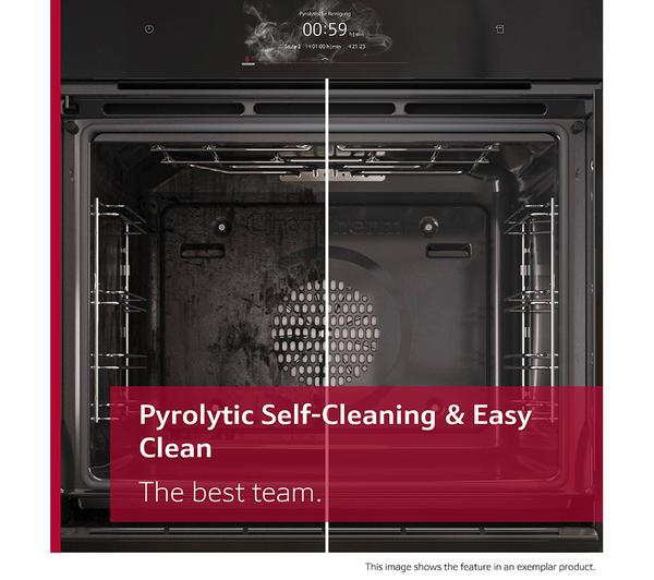 NEFF N70 Slide&Hide B54CR71G0B Electric Pyrolytic Smart Oven in Graphite - sleek design, self-cleaning, Keans Claremorris