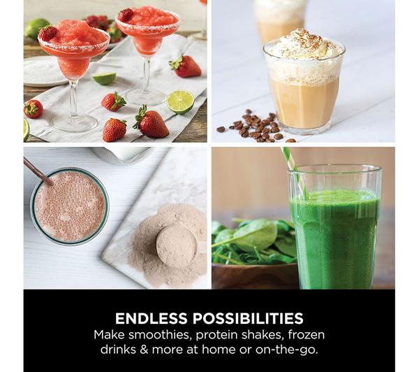 NINJA Blast BC151UKBK cordless black blender, powerful and portable, available at Keans Claremorris.