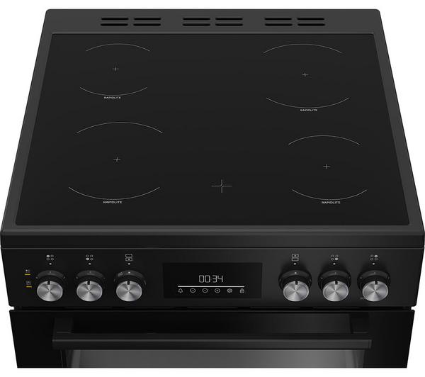 BEKO Pro AeroPerfect FDC6731K 60 cm Electric Ceramic Cooker - Black - Image 4