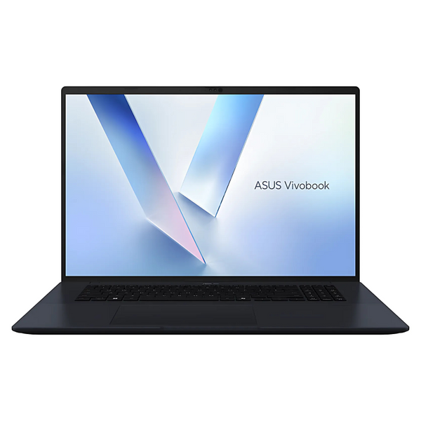 ASUS Vivobook laptop with a black finish on a white background