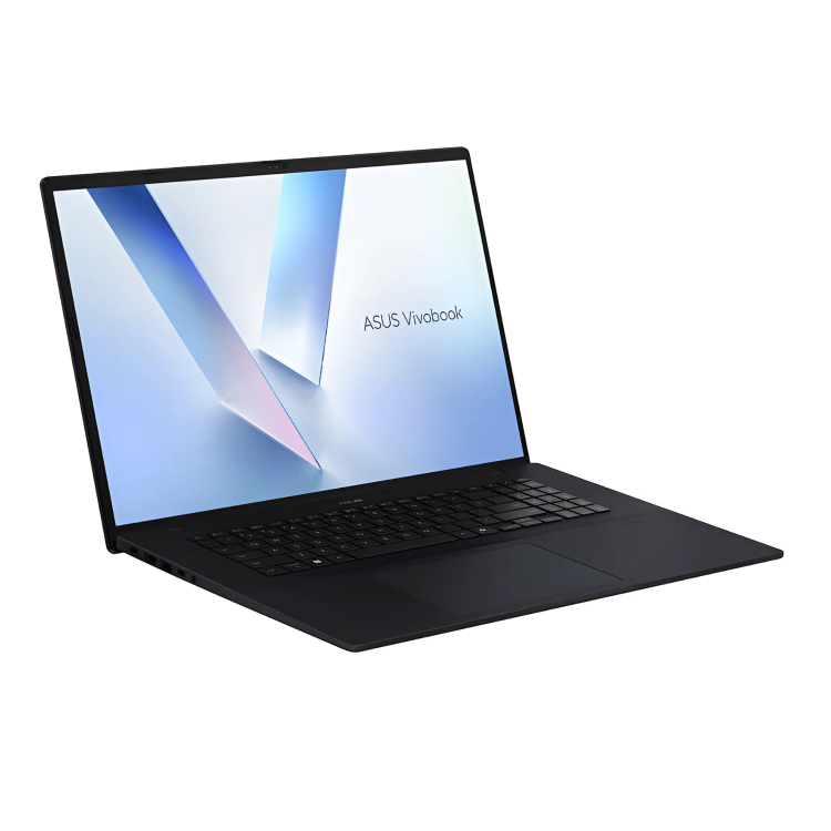 Black ASUS VivoBook laptop on a white background