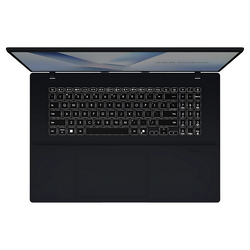 Black laptop on a white background