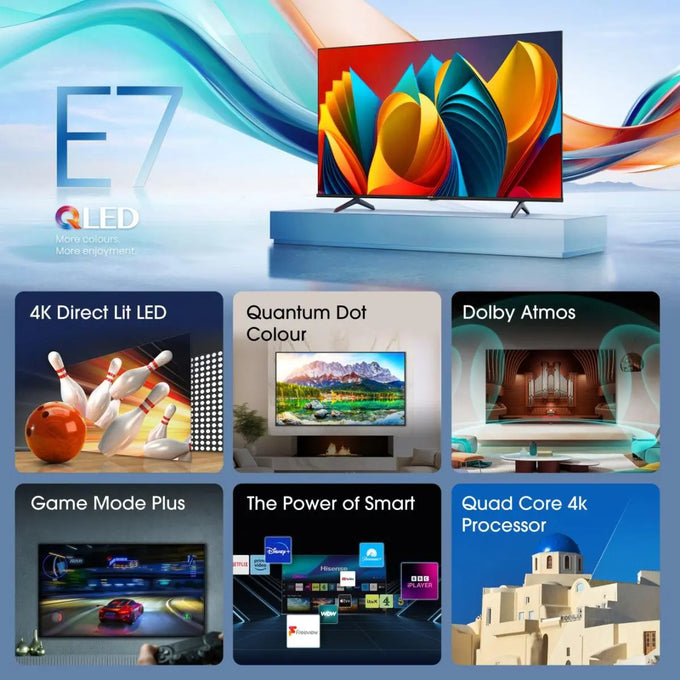 Hisense 65 Inch 4K QLED Smart TV Series E71Q | 65E71Q - Image 2