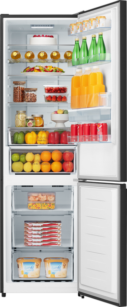 Hisense 59.5cm x 200.4cm Freestanding No Frost Fridge Freezer Water Dispenser 336L Black | RB435N4WFE