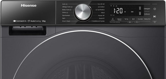 Hisense 12Kg Freestanding Washing Machine Black - Image 5