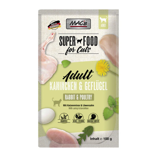 MAC's Cat Pouch - Superfood - Rabbit & Poultry Keans Claremorris