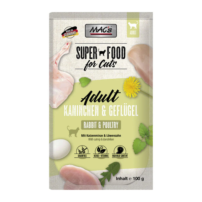 MAC's Cat Pouch - Superfood - Rabbit & Poultry Keans Claremorris