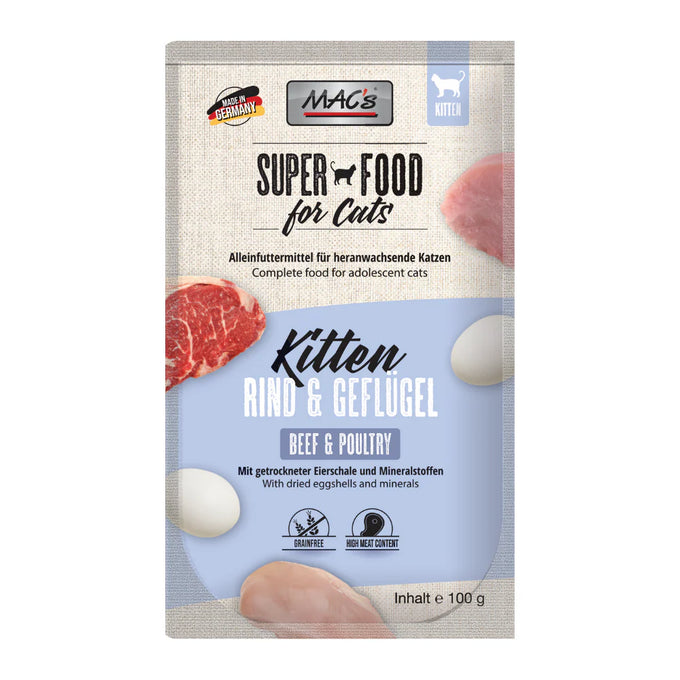 MAC's Kitten Pouch - Beef and Poultry Keans Claremorris