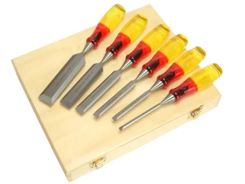 IRWIN M373 Splitproof Bevel Edge Chisel Set – 8 Piece - Image 2