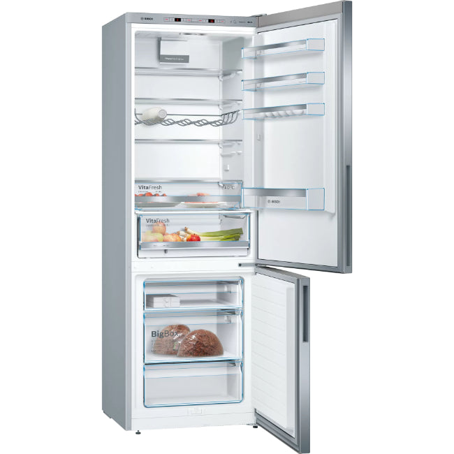 Bosch KGE49AICAG Low Frost Freestanding Fridge Freezer in Stainless Steel – Energy Efficient, Available at Keans Claremorris