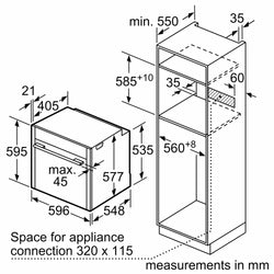 NEFF N70 Slide&Hide B54CR71N0B Electric Pyrolytic Smart Oven - Stainless Steel