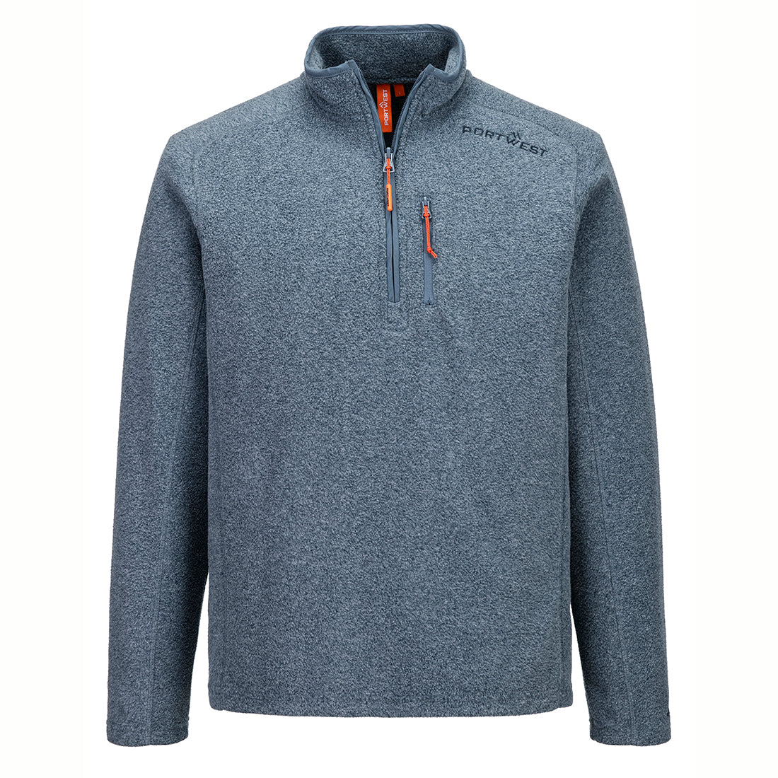 Portwest Ladies Westport fleece in teal with quarter zip and chest pocket zipper detail