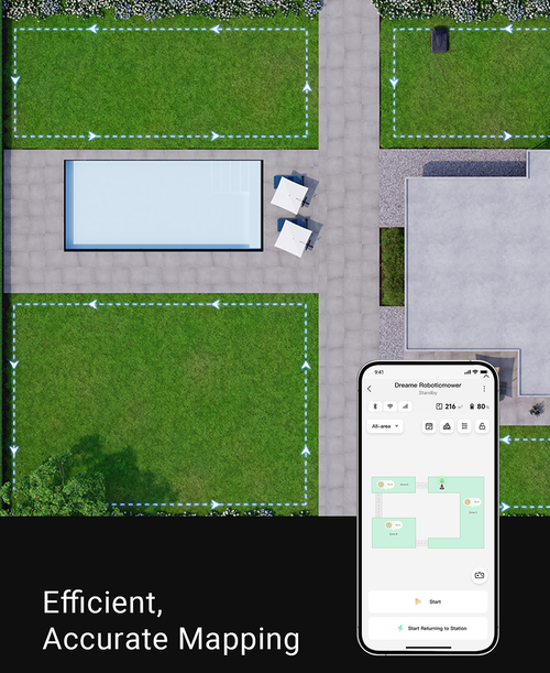 Dreame Robotic Mower A1 Pro automatic robot lawnmower for efficient grass cutting | Available at Keans Claremorris