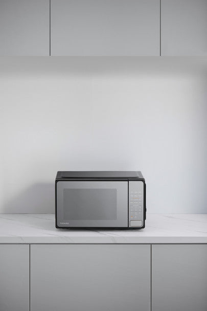 Toshiba 20L 800W Touch Control Digital Microwave oven, sleek design, available at Keans Claremorris.