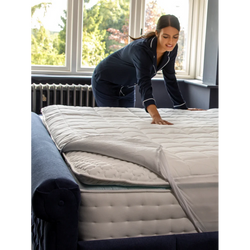 Dreamland Snowed In Organic Cotton Warming Mattress Protector King