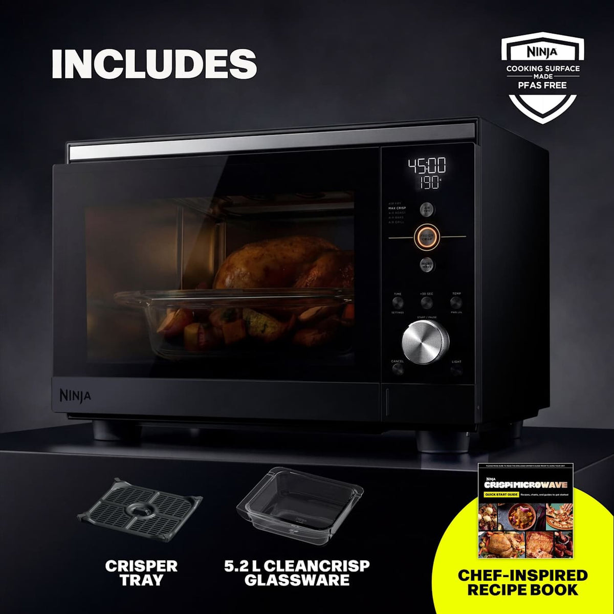 Ninja Crispi Microwave Black | MW101UKBK1 - Image 6