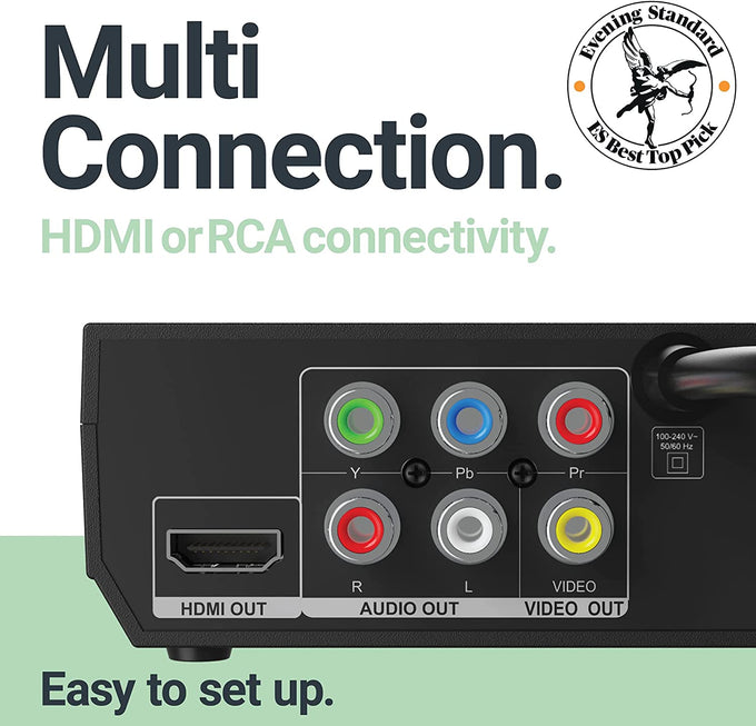 Majority Multi-region DVD Player for worldwide playback | Compatible with multiple DVD formats | Available at Keans