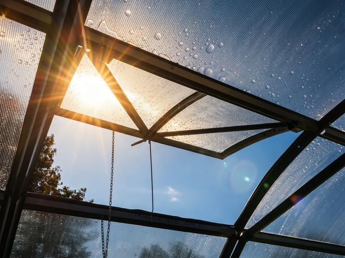 Manual Roof window for Greenhouse "STRONG"-keans-claremorris