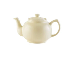 Matt Cream 6 Cup Teapot Keans Claremorris