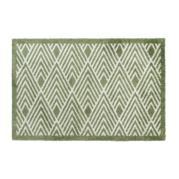 Mega Mat Machine Washable Doormat, 50x75cm, Green Geo Keans Claremorris
