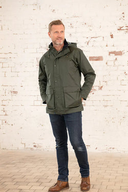Mens Oxford Coat - L - Hunter Green Keans Claremorris