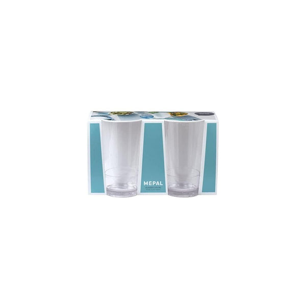 Mepal Plastic Flow Glass Set 275ml, 2-piece durable drinking glasses – available at Keans Claremorris