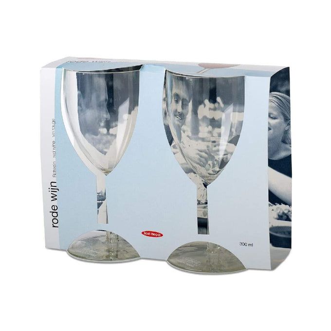 Mepal 2-piece plastic red wine glass set 300ml, durable SAN material, ideal for outdoor use – Keans Claremorris