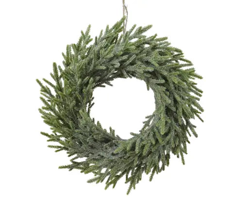 Merry Fir Wreath Glitter Indoor, Green D.30 cm x H.8 cm Keans Claremorris