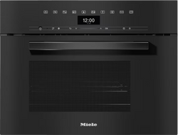 Miele DGM 7440 VitroLine 40L Steam Microwave Oven, Obsidian Black Keans Claremorris