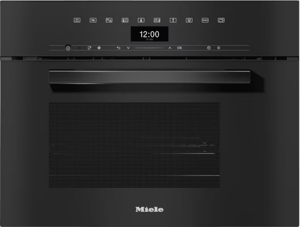 Miele DGM 7440 VitroLine 40L Steam Microwave Oven, Obsidian Black Keans Claremorris