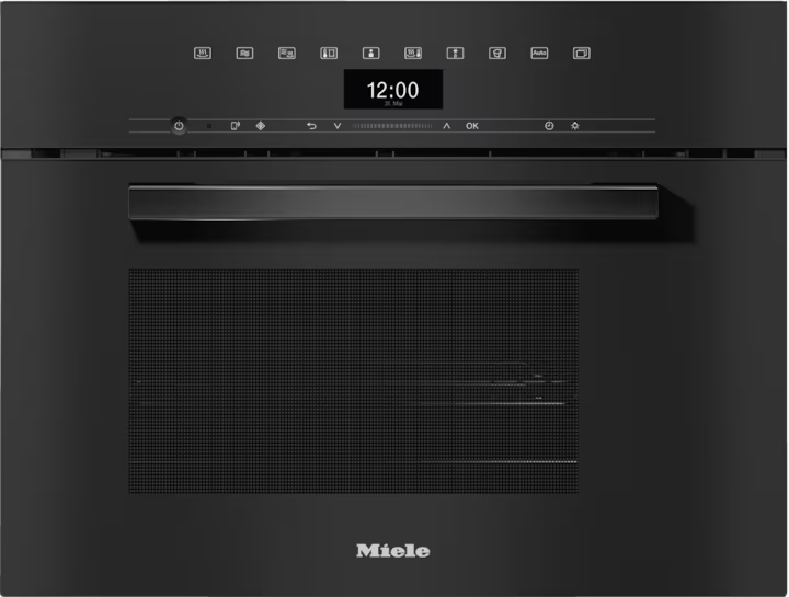 Miele DGM 7440 VitroLine 40L Steam Microwave Oven, Obsidian Black Keans Claremorris
