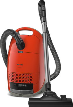 Miele Guard M1 Terra Red Cylinder Vacuum Cleaner, 890W, AirClean filtration, compact design, sold at Kean’s Claremorris –