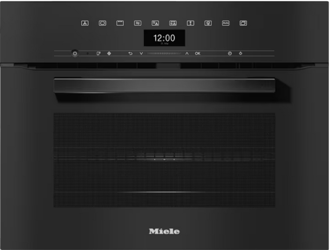 Miele H 7440 BM VitroLine Oven Microwave Combo, Obsidian Black Keans Claremorris