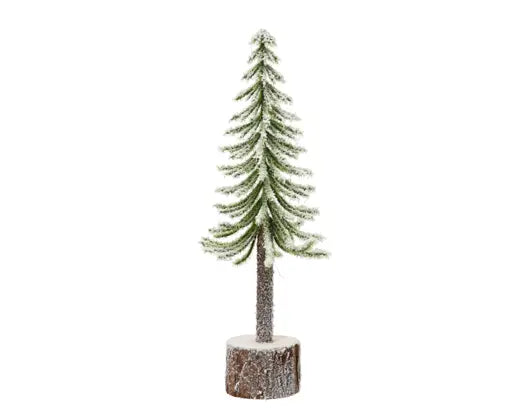 Mini Tree Snowy Indoor, Green/White D.8 cm x H.25 cm Keans Claremorris