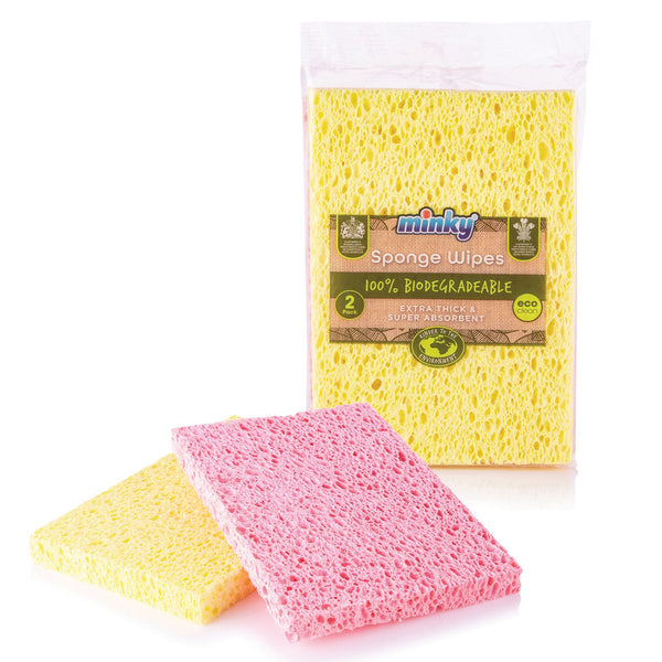 Minky Sponge Wipes Eco 2 pack Keans Claremorris