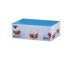 Set of 6 Mode mixer glasses 38cl, classic design, dishwasher safe, versatile for cocktails and desserts - Keans Claremorris