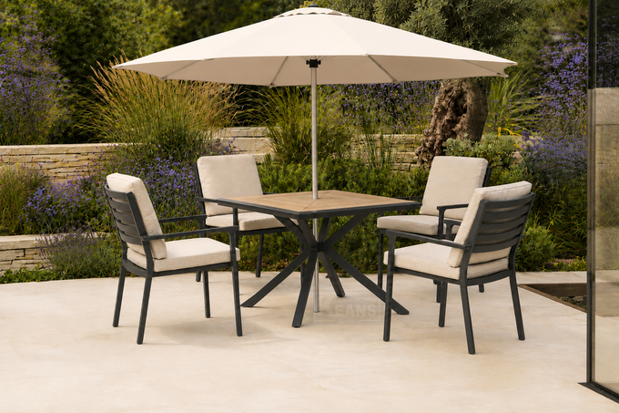Monaco_Deluxe_4_Seat_Dining_Set_Anthracite_Oatmeal_MOND4DINAO Keans Claremorris