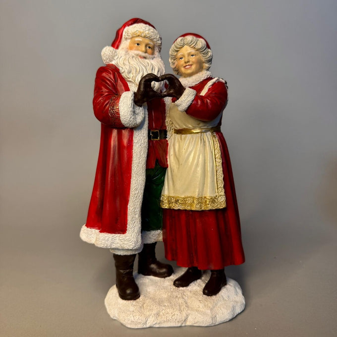 Mr & Mrs Claus Love Sign Ornament – 13 x 8.5 x 22.5cm Keans Claremorris