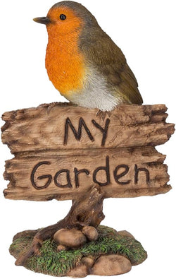My Garden Sign Robin F - 15.5cm Keans Claremorris