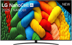 LG 43'' NanoCell AI NANO81 4K Smart TV 2025 43NANO81A6A.AEK