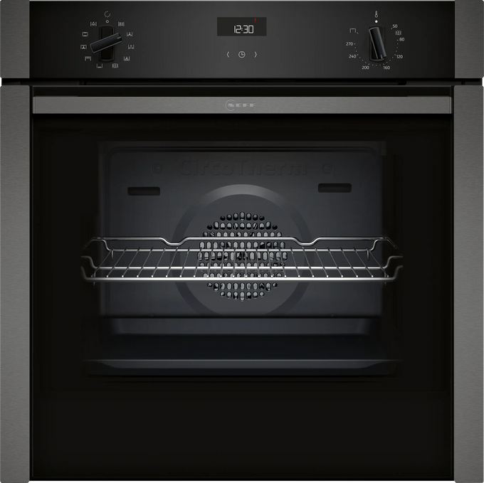 NEFF N50 Slide & Hide Built-In Oven 60x60cm Grey| B3ACE4AG3B Keans Claremorris