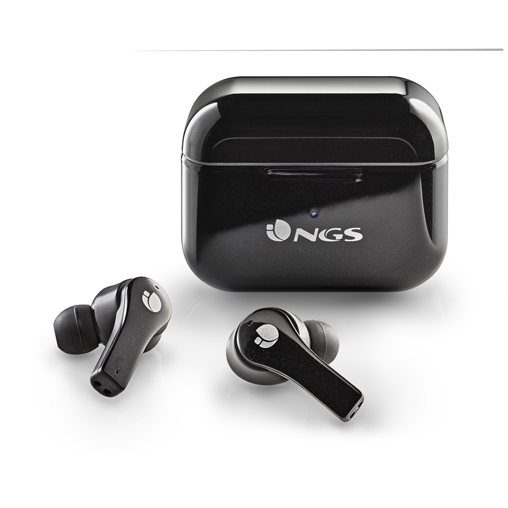 Ngs Artica 24Hr TWS Bluetooth 5.1 Black wireless earbuds with long battery life – available at Keans Claremorris